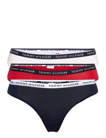 3P Thong Stringit Alusvaatteet Valkoinen Tommy Hilfiger