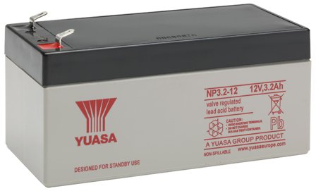 Yuasa NP3.2-12 Blybatteri V-REGL Blybatteri NP3.2-12, Elfordeling & strømforsyning