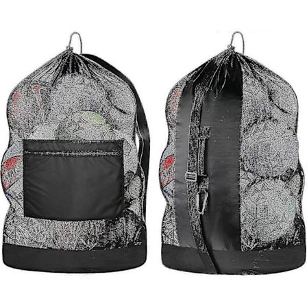 Extra Stor Bollväska, Mesh Fotbollsväska, Justerbar Axelrem Och Bärbar Remdesign Passar Tränare, Vuxna Och Barn, Bäst För Fotboll, Basketboll