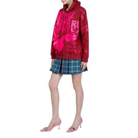 Philosophy di Lorenzo Serafini, Graphic Cotton Hoodie Czerwony, Kobieta, Rozmiar: L