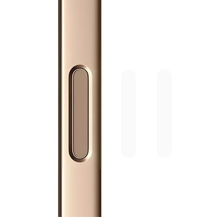 RURIHAI 2-pack Camera Control Button tarra iPhone 16 Pro Max / 16 Pro / 16 Plus / 16 lasi kameran painiketta suojus - Läpinäkyvä