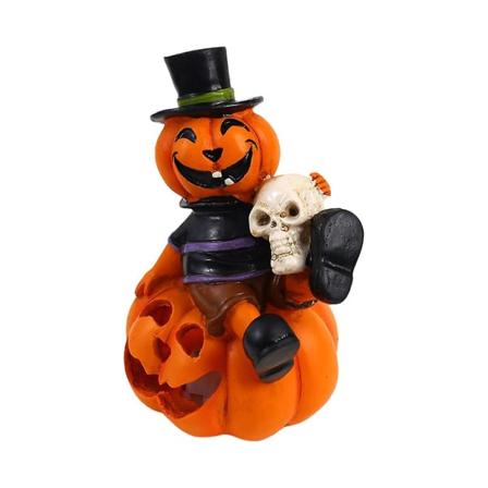 Halloween-skjelett-gresskar Halloween-dekorasjon Lanterne Feriearrangement