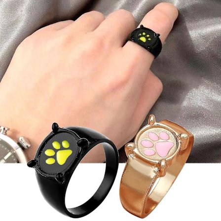 Kat Indeks Finger Ring Hånd Rotte Ly Pige Ins Ring