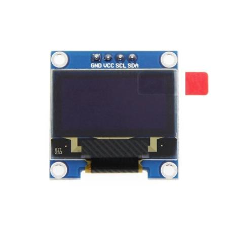 0,96 tommer IIC I2C Serial GND 128X64 OLED LCD LED Display Modul SSD1306 til Arduino Kit hvid DisplayBY as shown