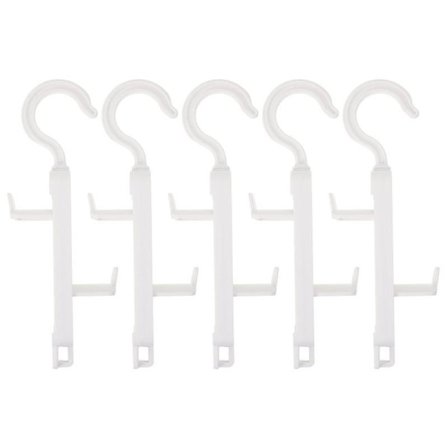 5 stk. Drejelige Krog Håndtasker Hanger Håndtaske Stativ Skab Organizer Stang Hanger