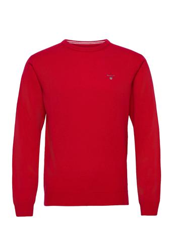 Superfine Lambswool Crew T-Langærmet Skjorte Rød GANT