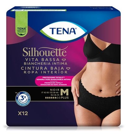 Pannolone a Mutandina Assorbente Tena Silhouette Noir m Vita