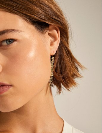 Pilgrim Thankful Long Chain Earrings - Gold - ONE SIZE