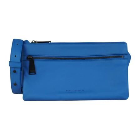 Bottega Veneta, Fluid Messenger Crossbody Niebieski, Kobieta, Rozmiar: ONE Size