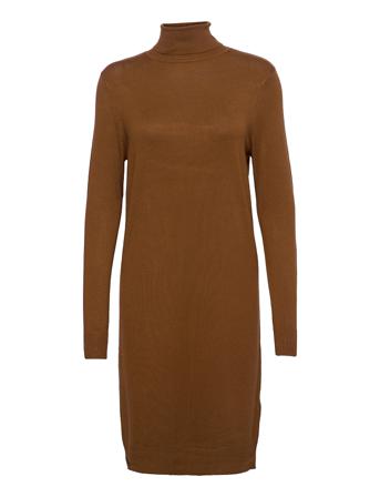 Vijeneve Rollneck L/S Knit Dress/Su Brown Vila