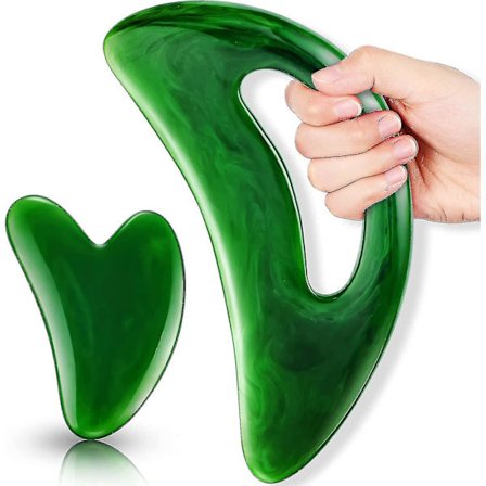 Kropp Gua Sha Massasjeverktøy Stor Gua Sha Sett Med Håndtak Resin Guasha Styret Muskelskraping Massasjeverktøy Kropps ansiktsforming Anti Cellulite 