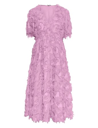 Yaspazylla 2/4 Midi Dress - Show Pink YAS