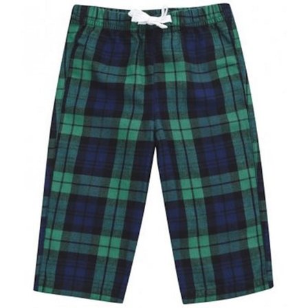 Larkwood Baby Tartan Lounge Pants 6-12 månader Grön/Marinblå
