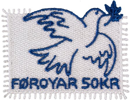 Færøerne - Fredsdue/Dove of Peace - Postfrisk broderet miniark