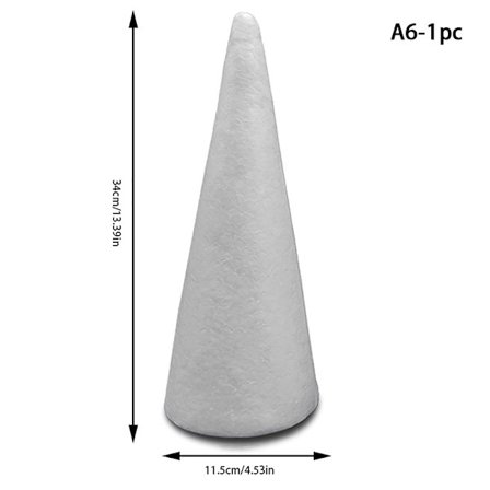 1/2/5 st Konformade Skumklot för Julgransdekoration