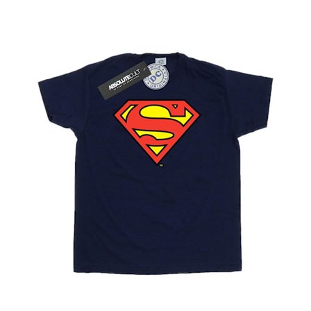 DC Comics Superman Logo T-shirt för män XXL Marinblå