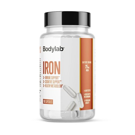 Bodylab Iron 90 kaps, Helse & Madvarer, Mineraler, Jern