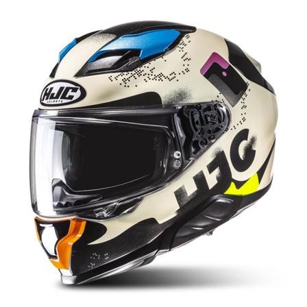 Casco Integrale HJC F 71 Faco Bianco/Nero/Multicolore L