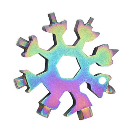 Snöflinga Multiverktyg Snö Multiverktyg Skruvmejsel Cykelverktyg Nyckelring Väska Hex