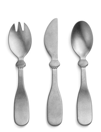 Elodie Details Children's Cutlary Set - Antique Silver - Silver - ONE SIZE