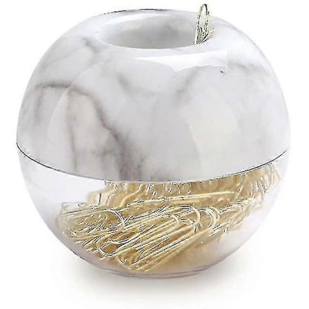 Multibey Guld Gem av Papper i Elegant Magnetisk Marmorvit Gemhållare