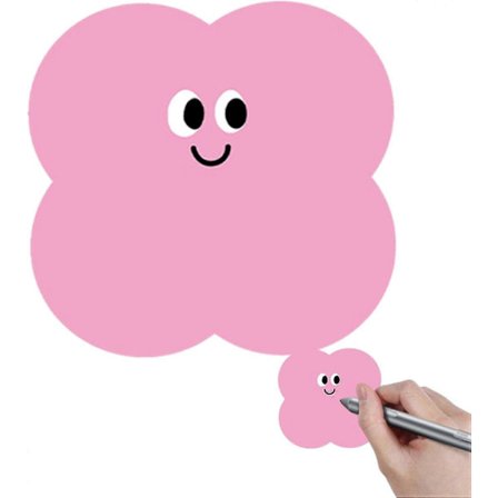 Självhäftande anteckningsblock, 30 ark självhäftande memoblock | 5 x 5 cm sida (FMY)