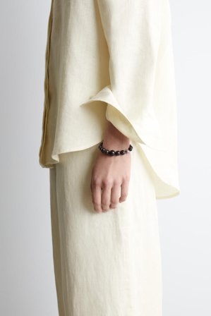 COS Femme Bracelet En Perles De Grenat in Marron