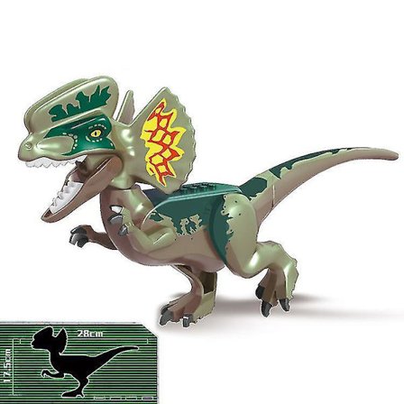 28cm Moc Big Jurassic Dinosaur World Spinosaurus Ankylosaurus Carnotaurus Dino Building Block Model Diy Bricks Educational Toys