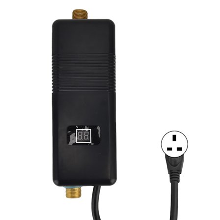 3000W Omedelbar elektrisk varmvattenberedare för hembadrum Kök Toalett Camping BlackUK 220V 1,5m2