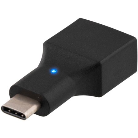 USB 2.0 adapter, Type C, Type A F, black