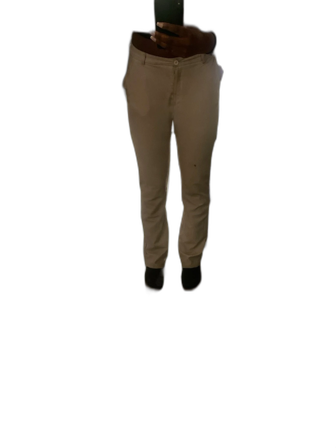 Beige raka kostymbyxor