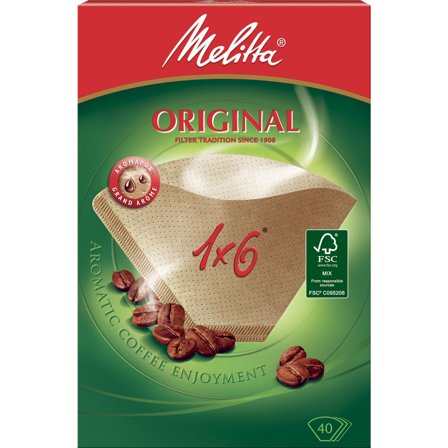 Melitta Kaffefilter 1x6/40 | Kaffe > Kaffereservdelar & Rengöring > Kaffefilter | Bagaren och Kocken