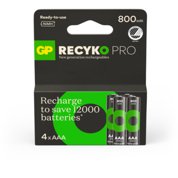 Batteri GP Recyko Pro AAA 4pk