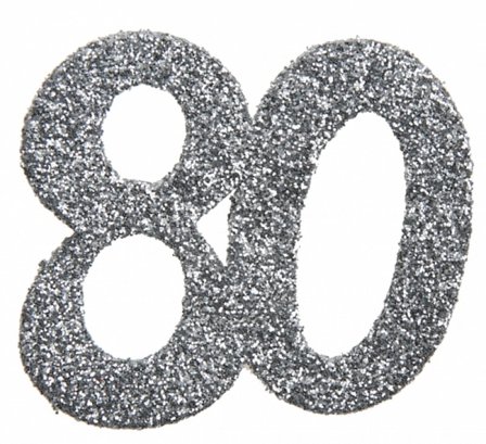 Konfettisølv 80 år, 6-pakke