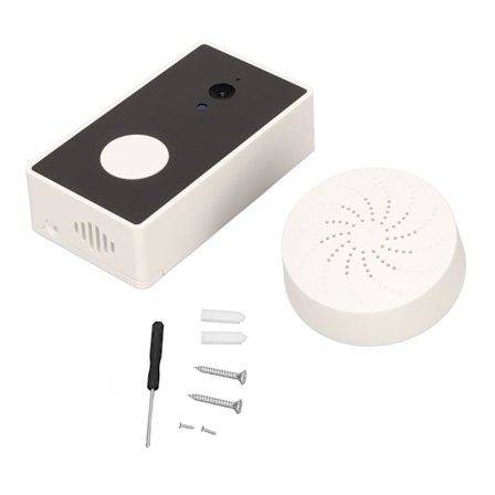 Trådløs videodørklokke med 2-veis tale intercom, nattsyn, fjernstyrt smart Bluetooth WiFi-kamera dørklokke med ringeklokke