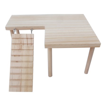 Hamsterplatform med ben Tilbehør til klatrestigebur i naturtræ