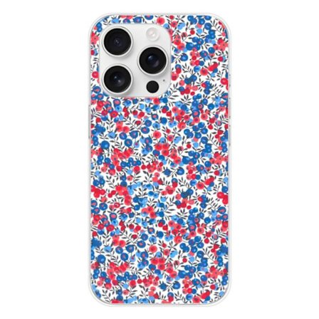 Tryckt silikonfodral kompatibelt Apple iPhone 16 Pro Liberty Wiltshire Blue