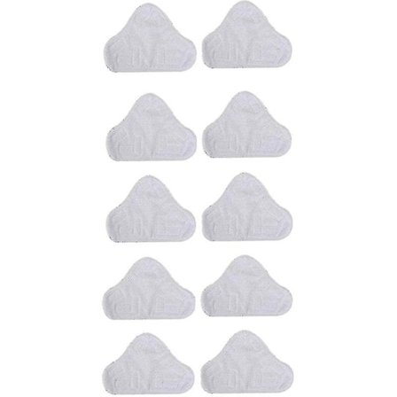 10-pack Ersättnings Mikrofiberduk för Ångmopp, Kompatibel med H2o Mop X5 Triangulär Drag