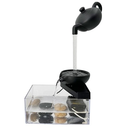Flytande tekanna Fountain Ornaments Power Desktop Waterfall Decora