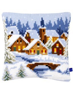 Kissen Winterdorf - Vervaco