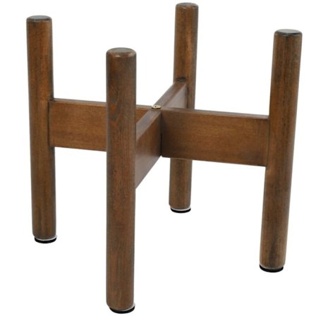 Trestativ i tre for plantekrukker i tre, praktisk bærbar stativ, innendørs planteholder, balkonggulvstativ, potteholdertilbehør