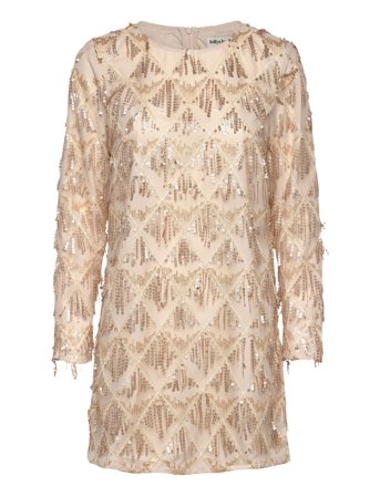 Lollys Laundry Solga Mini Dress Ls - Beige - M