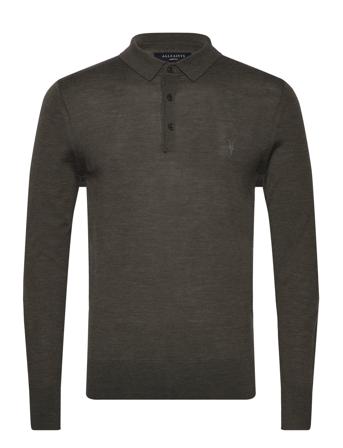 Mode Merino Ls Polo Khaki AllSaints