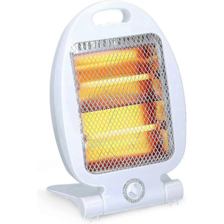 Infrarød Kvarts Varmeovn, Bærbar Kvarts Varmeovn Liten Stille Varmeovn For Hjemmekontor Med 2 Varmeinnstillinger