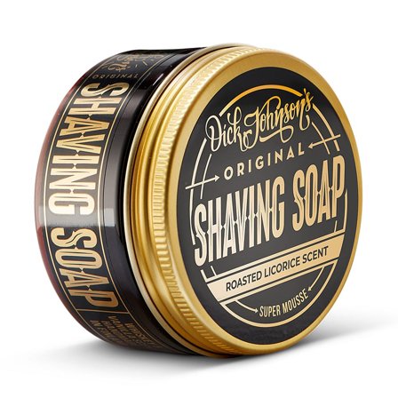 Dick Johnson Shaving Soap Super Mousse Roasted Licorice 80 g, Mænd, Barbering, Skum, Sprit & Gel