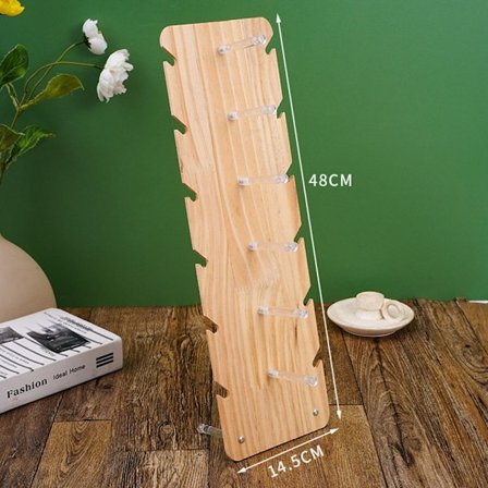 Brilleorganiseringshylde massivt træstativ 6-LAG 6-LAG