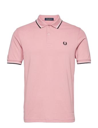 Twin Tipped Fp Shirt Pink Fred Perry
