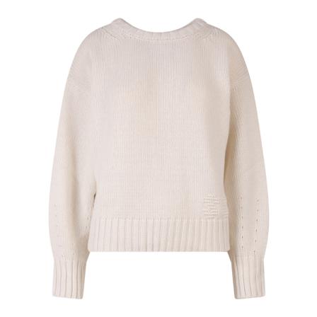 Semicouture, Knitwear Y2We 01 Beżowy, Kobieta, Rozmiar: S