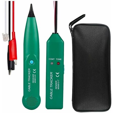 Kabeltester, elektrisk kabeldetektor, MS6812 telefonkabeltester, professionel kabeltracker og telefon