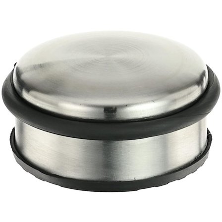 Dörrstopp i rostfritt stål, 10 cm diameter x 4 cm höjd, 1 kg